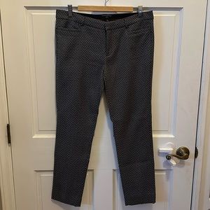 Textured capri dress pants